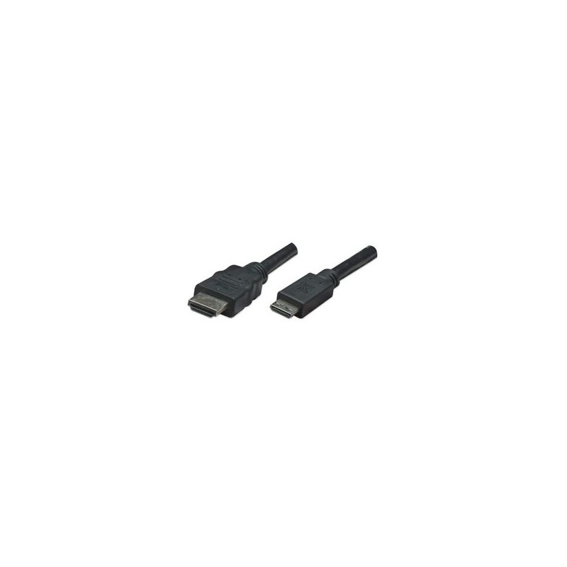 Cable Mini HDMI a HDMI MANHATTAN 304955 18 m MiniHDMI MiniHDMI Macho/Macho Negro TL1