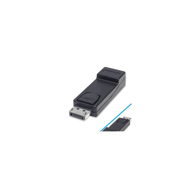Manhattan 151993  Adaptador Displayport A Hdmi Pasivo/ Conectores Displayport Macho / Hdmi Hembra/ Soporta Aplicaciones De Gran