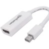 Manhattan 322461  Adaptador Pasivo De Mini Displayport A Hdmi/ Mini Displayport Macho A Hdmi Hembra/ Soporta Una Resolución De 1