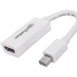 Manhattan 322461  Adaptador Pasivo De Mini Displayport A Hdmi/ Mini Displayport Macho A Hdmi Hembra/ Soporta Una Resolución De 1