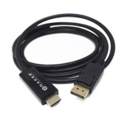 Adaptador HDMI a DisplayPort Naceb Technology NA0106 1.8 m HDMI DisplayPort Negro TL1