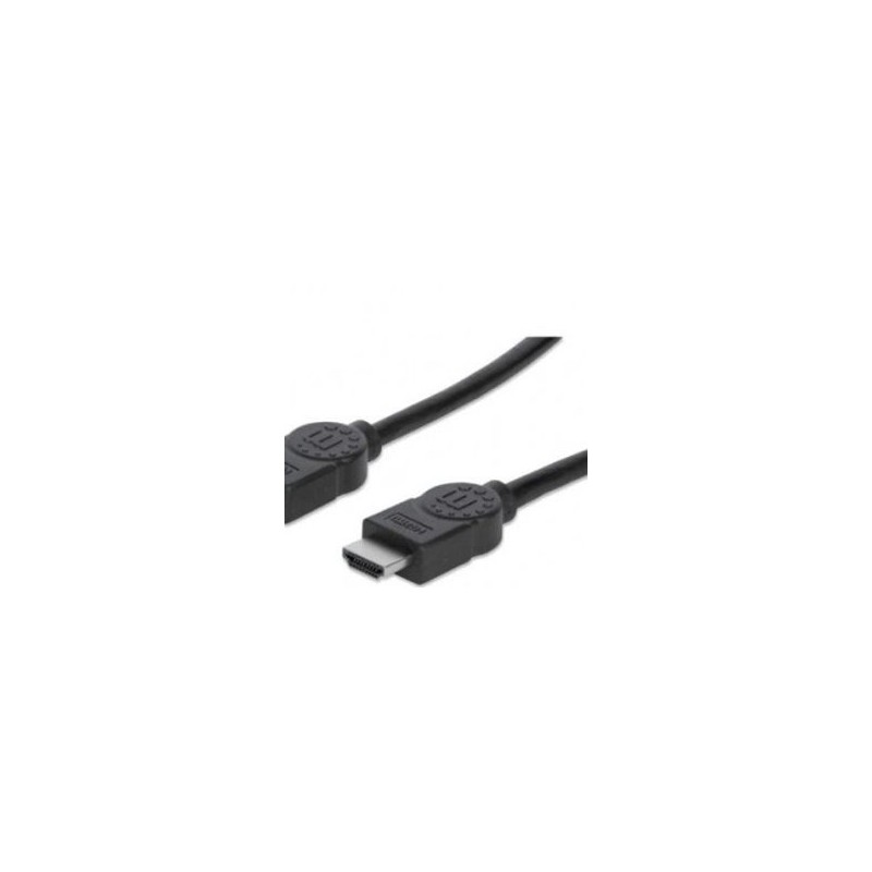 Cable HDMI Alta Velocidad con Ethernet 4K30Hz MANHATTAN 323246 10 m Macho Negro TL1