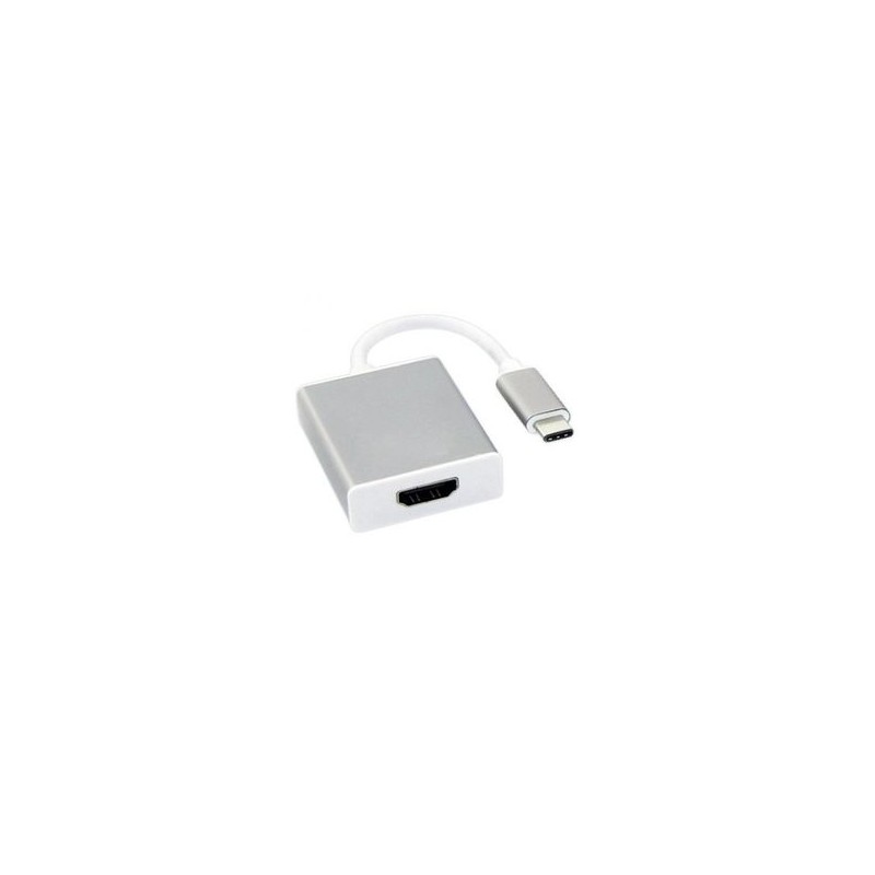 Convertidor USB Tipo C a HDMI BROBOTIX 569441 Blanco IDCARDKR2K