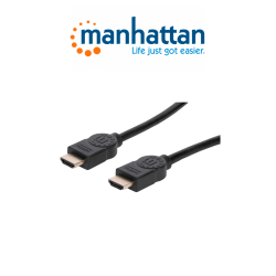Manhattan 355353  Cable Hdmi De Alta Velocidad Con Canal Ethernet Versión Premium / 4k60hz Uhd Hec Arc 3d / Ancho De Banda De 18