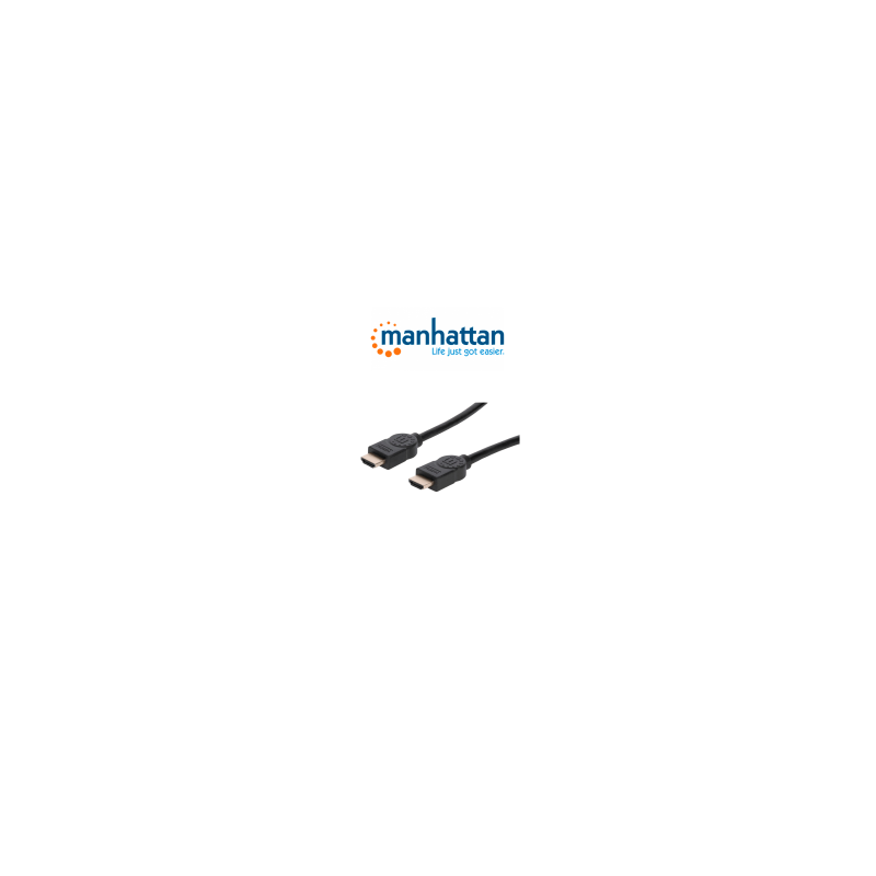 Manhattan 355353  Cable Hdmi De Alta Velocidad Con Canal Ethernet Versión Premium / 4k60hz Uhd Hec Arc 3d / Ancho De Banda De 18