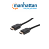 Manhattan 355353  Cable Hdmi De Alta Velocidad Con Canal Ethernet Versión Premium / 4k60hz Uhd Hec Arc 3d / Ancho De Banda De 18