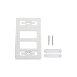 Placa De Pared Modular Max De 6 Salidas Color Blanco Versión Bulk (sin Empaque Individual)