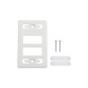 Placa De Pared Modular Max De 6 Salidas Color Blanco Versión Bulk (sin Empaque Individual)
