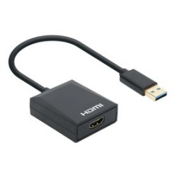 153690 Convertidor USB 3.2 Gen 1 TipoA Macho a HDMI Hembra 1080p 60Hz Negro TL1