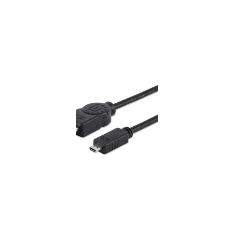 Cable HDMI  MANHATTAN 2 m HDMI MicroHDMI Macho/Macho Negro TL1