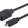 Cable HDMI  MANHATTAN 2 m HDMI MicroHDMI Macho/Macho Negro TL1