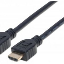 Cable HDMI 2.0 Alta Velocidad con Ethernet INTRAMUROS 4K60Hz MANHATTAN 353922 1 m Macho Negro TL1