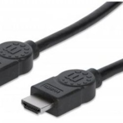 Cable HDMI Alta Velocidad con Ethernet 4K30Hz MANHATTAN 353274 7.5 Macho Negro TL1
