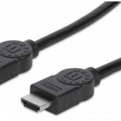 Cable HDMI Alta Velocidad con Ethernet 4K30Hz MANHATTAN 353274 7.5 Macho Negro TL1