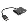 Adaptador DisplayPort  TRIPPLITE  P13606NHVV2 DisplayPort VGA/HDM Negro TL1