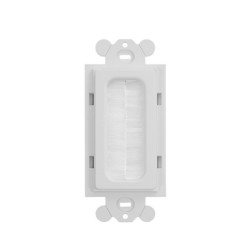 Placa De Pared Pasacables Tipo Cepillo Estándar Gfci Material Abs Color Blanco
