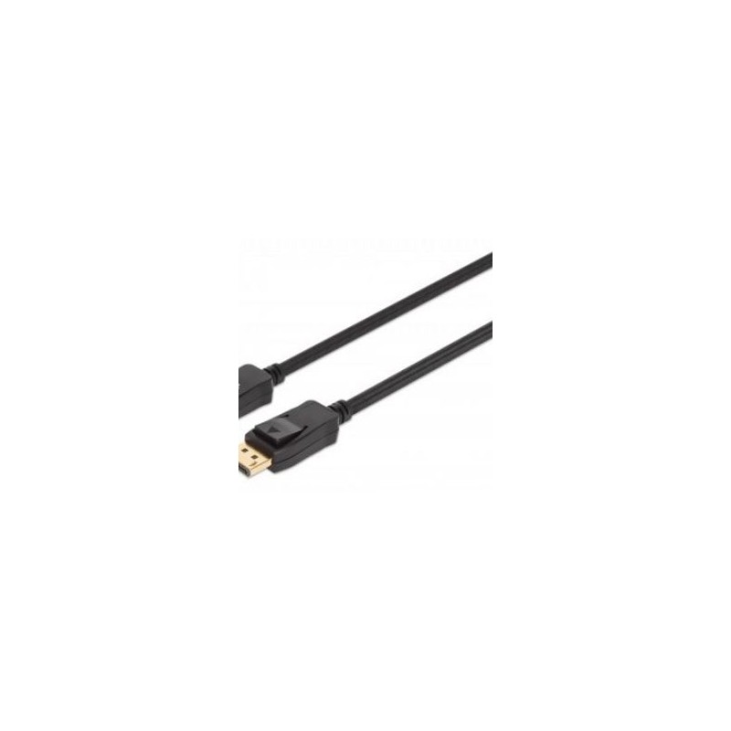 353618 Cable DisplayPort 8K macho a macho contactos chapados en oro diseno antienredos Longitud 2m Color Negro. TL1