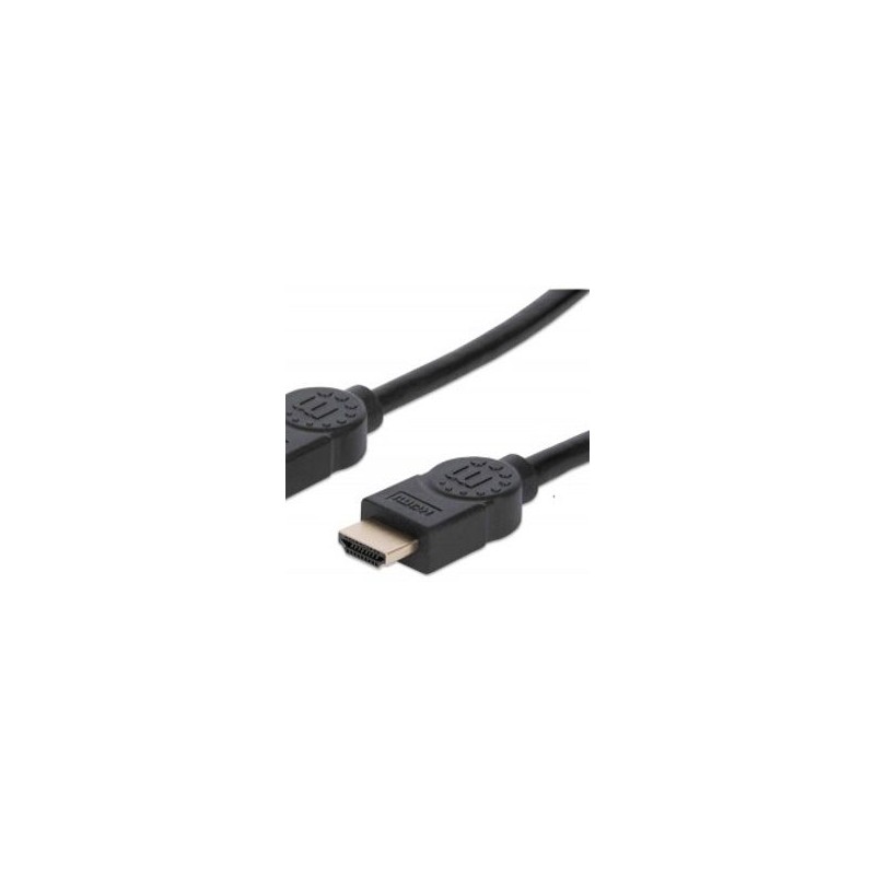 Cable HDMI 2.0 Alta Velocidad con Canal Ethernet Premium 4K60Hz MANHATTAN 355353 3 m Macho Negro TL1