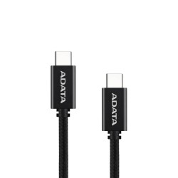 Cable ADATA USB Tipo C  USB Tipo C.  Conector reversible tipo C potencia máxima de salida de 100 W Tejido de nailon (1 M de lon