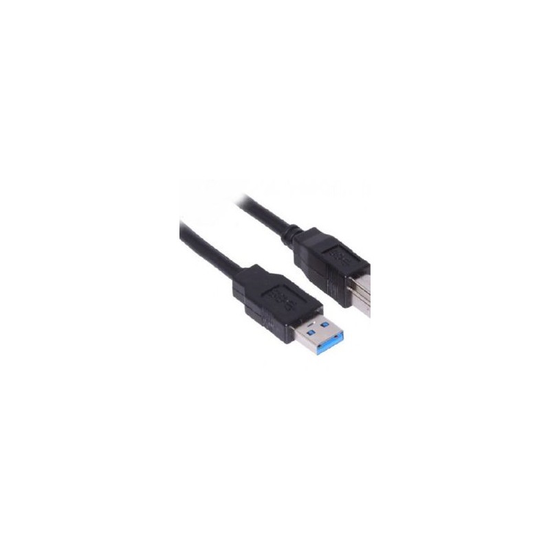 CABLE USB BROBOTIX V3.0 AB 1.8MTS USB 3.0 USB 3.0 Macho/Macho 18 m Negro IDCARDKR2K