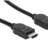 Cable HDMI 2.0 Alta Velocidad con Canal Ethernet Premium 4K60Hz MANHATTAN 355346 1.8 m Macho Negro TL1