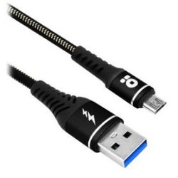 Cable USB V2.0 Tipo Micro B 1.0 M Denim Negro (6000724) Brobotix IDCARDKR2K