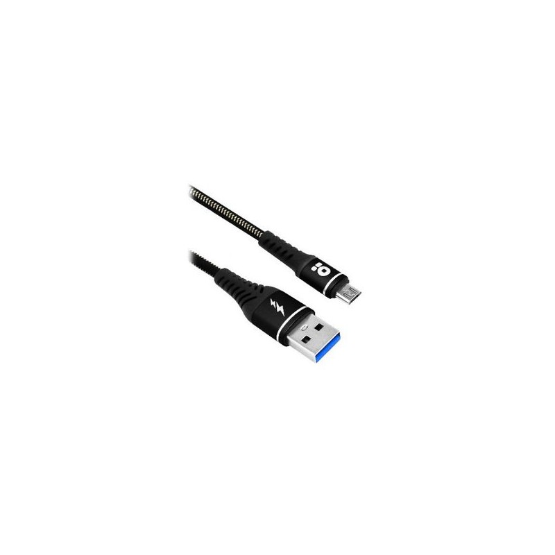 Cable USB V2.0 Tipo Micro B 1.0 M Denim Negro (6000724) Brobotix IDCARDKR2K