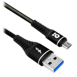Cable USB V2.0 Tipo Micro B 1.0 M Denim Negro (6000724) Brobotix IDCARDKR2K