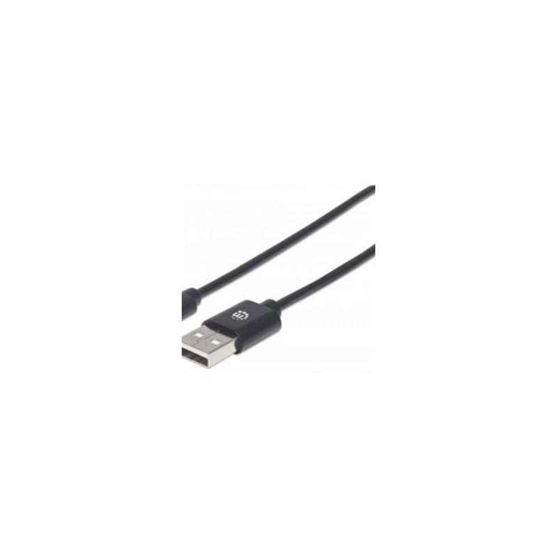 354929 Cable para Dispositivos USB C de Alta Velocidad. USB 2.0 A macho/ C macho 480 Mbps Longitud 2 m Color  Negro TL1