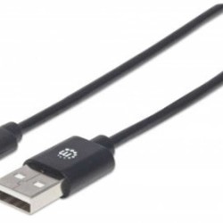 354929 Cable para Dispositivos USB C de Alta Velocidad. USB 2.0 A macho/ C macho 480 Mbps Longitud 2 m Color  Negro TL1
