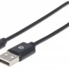 354929 Cable para Dispositivos USB C de Alta Velocidad. USB 2.0 A macho/ C macho 480 Mbps Longitud 2 m Color  Negro TL1