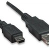 Cable PC MANHATTAN 18 m USB A MiniUSB B Macho/Macho Negro TL1