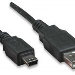 Cable PC MANHATTAN 18 m USB A MiniUSB B Macho/Macho Negro TL1
