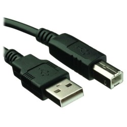 Cable USB BROBOTIX 102303 USB 3 m Negro IDCARDKR2K