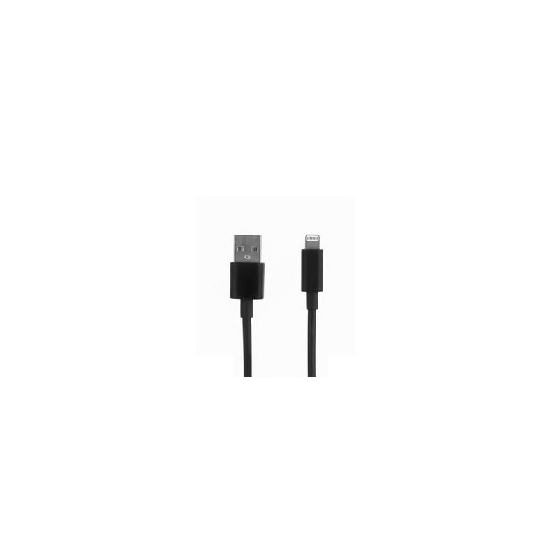 Cable USB A a LIGHTNING color negro. 1 metro de largo. Alta resistencia de materiales y carga rápida DBGUSBLN  NMG-30U2