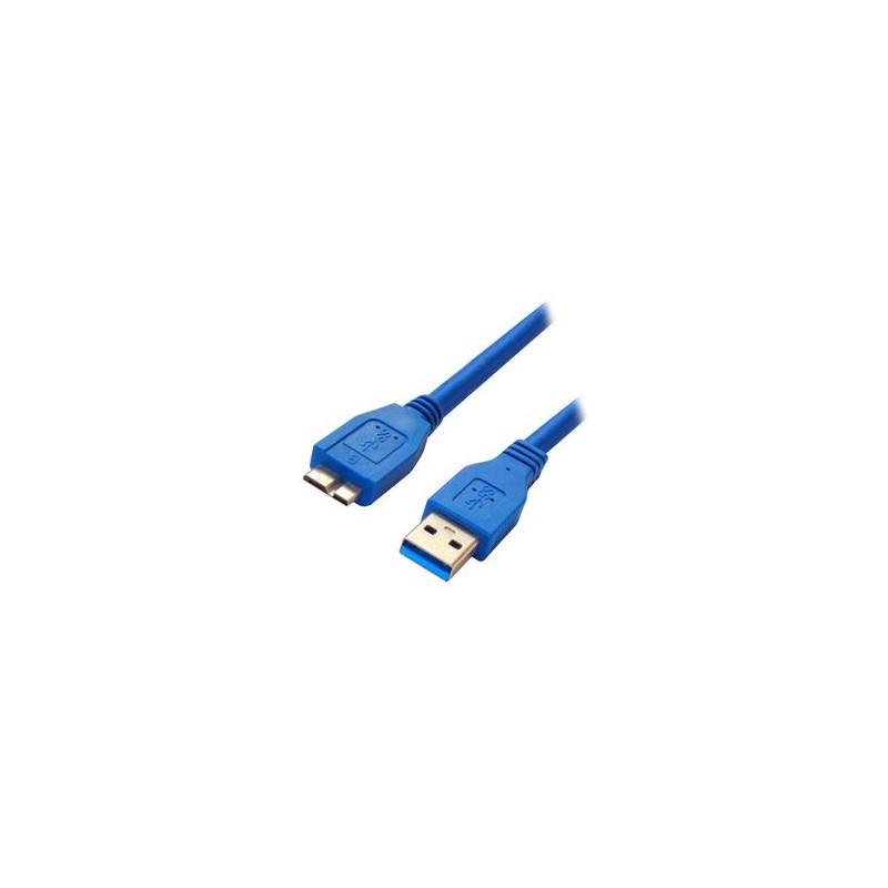 Cable USB BROBOTIX 364105 USB MicroUSB B Macho/Macho Azul IDCARDKR2K