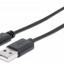 Cable USB C MANHATTAN 353298 USB A USB C Macho/Macho 1 m Negro. TL1