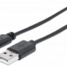 Cable USB C MANHATTAN 353298 USB A USB C Macho/Macho 1 m Negro. TL1