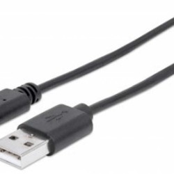 Cable USB C MANHATTAN 353298 USB A USB C Macho/Macho 1 m Negro. TL1
