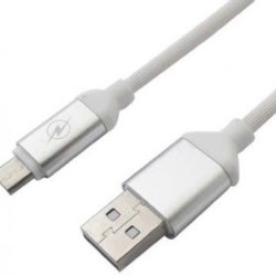 Cable USB 2.0 a Micro 2.0 BROBOTIX 161208B USB Micro USB Color blanco IDCARDKR2K