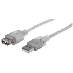 Cable USB  Extension MANHATTAN 3 m USB A USB A Macho/hembra TL1