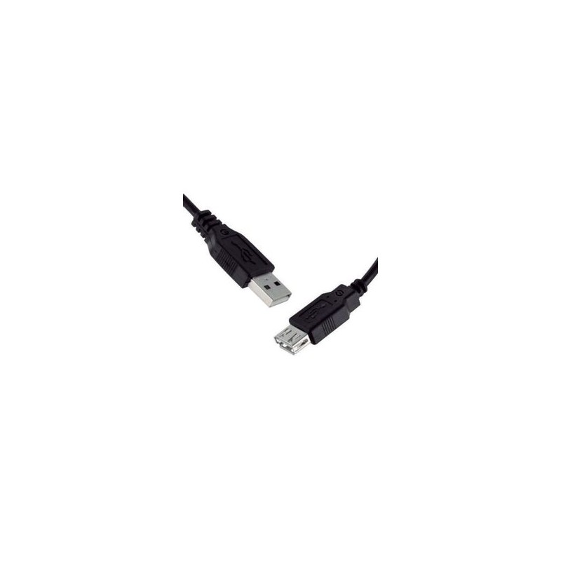 Cable GETTTECH JL3520 USB 2.0 USB AExtensión Negro 1.5 mts TL1