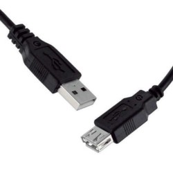 Cable GETTTECH JL3520 USB 2.0 USB AExtensión Negro 1.5 mts TL1