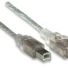 Cable USB tipo B MANHATTAN 3 m USB A USB B Macho/Macho NMG-30U2