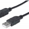 333368 Cable para Dispositivos USB B de Alta Velocidad.  USB 2.0 A macho/ B macho 480 Mbps 1.8 m Negro TL1