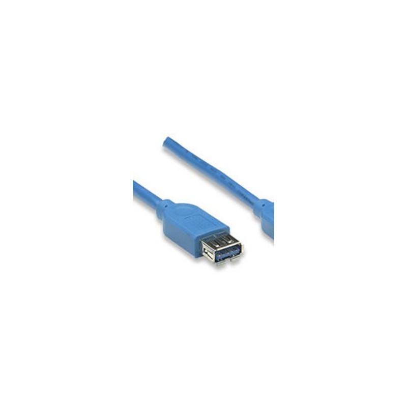 Cable de Extensión USB de Súper Velocidad  (322379) Manhattan  USB 3.2 Gen 1 A Macho / A  Hembra soporta velocidades de hasta 5