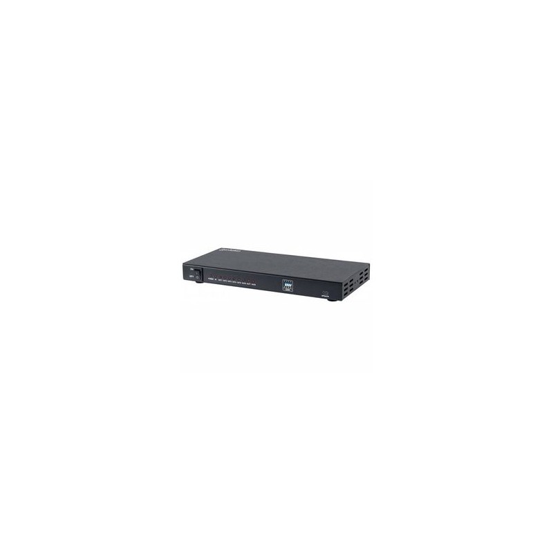 Video Splitter HDMI 4K MANHATTAN de 8 puertos Negro HDMI HDMI HDMI Hembra/hembra NMG-30U2