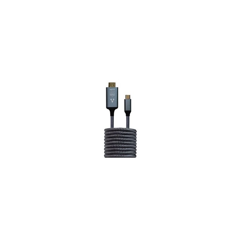 CABLE CONVERTIDOR VORAGO CAB310 Tipo C A HDMI 4k 1.8m 6005460