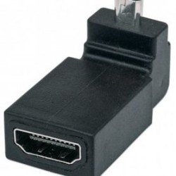 Adaptador HDMI MANHATTAN  MicroHDMI HDMI Macho/hembra Negro SBNB600