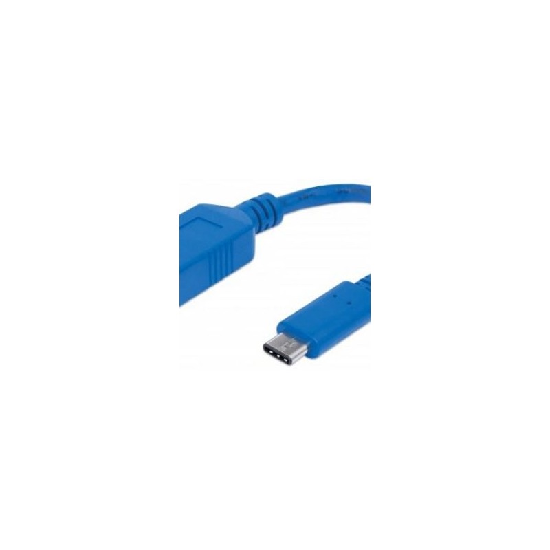 353540 Cable para Dispositivos USBC de Súper Velocidad USB 3.2 Gen 1 C macho/ A hembra 5 Gbps 15 cm Azul TL1